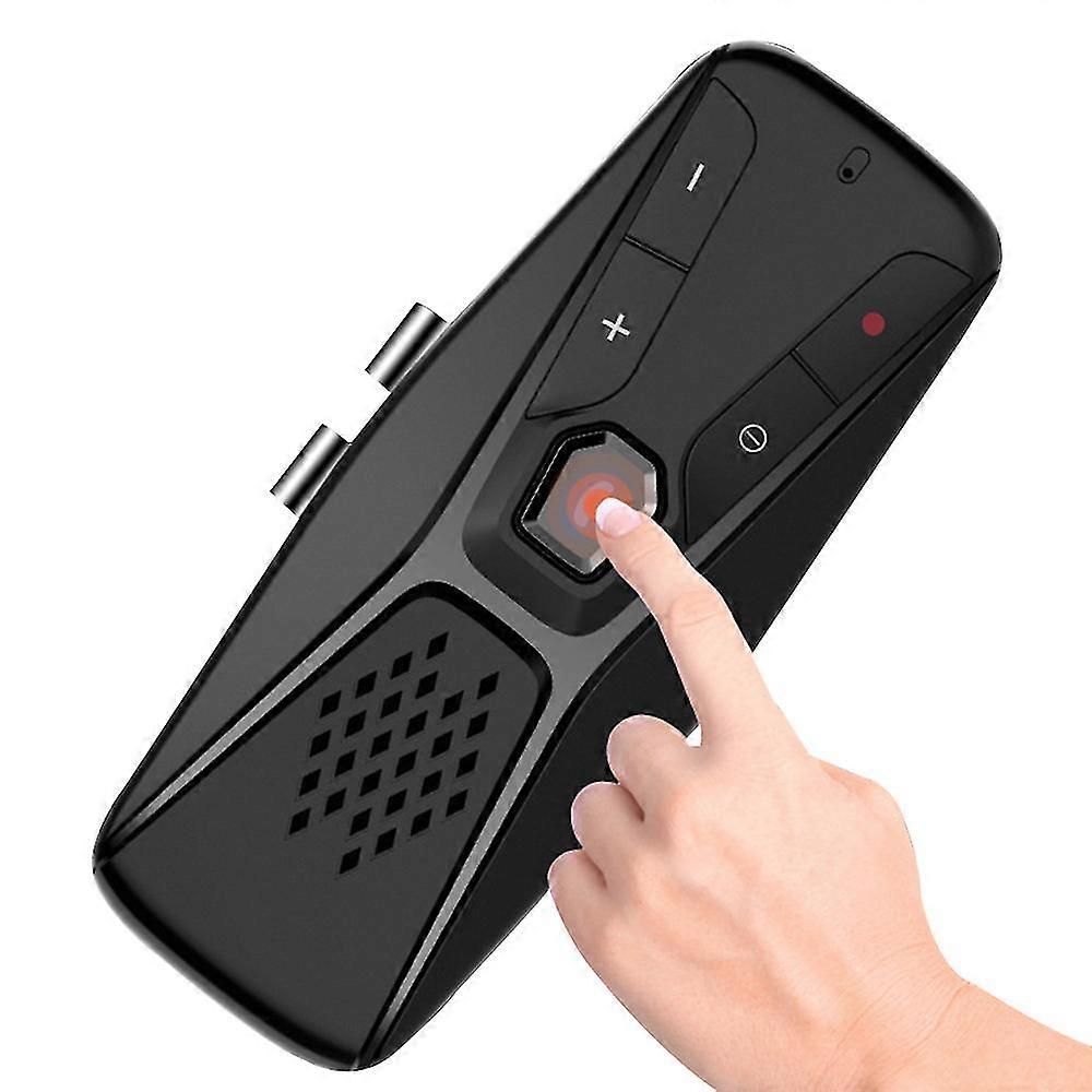 Hands-free Bluetooth 5.0 Car Kit Wireless Speaker Auto Sun Visor Mp3