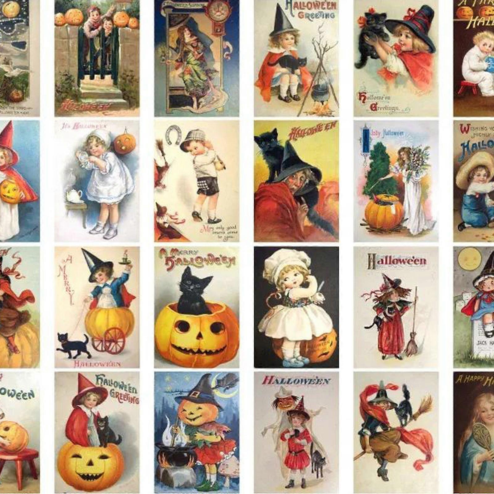 HALLOWEEN WITCH - 24PCS  Halloween Notecards with envelopes