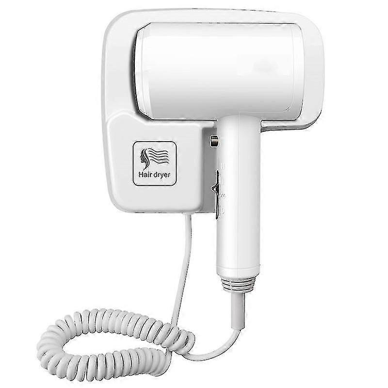 מלון מקצועי מייבש שיער מותקן על הקיר מלון חזק חדר אמבטיה שירותים Homestay מותקן על הקיר משק בית (1 יח ', לבן)-yvan