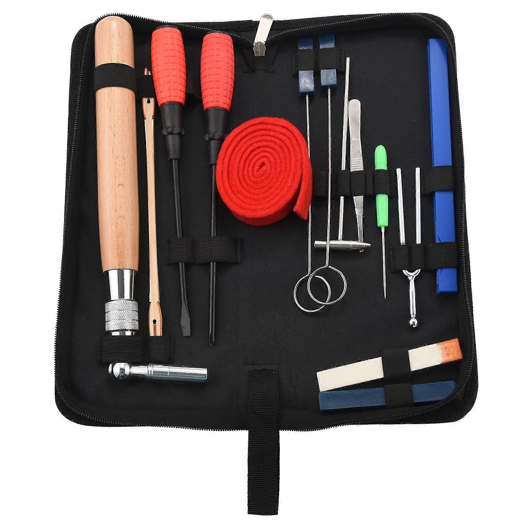 Professional Piano Tuning Kit Tuner Tools Set Piano Tuning Tool Wooden Handle Fixed Tuning Wrench W