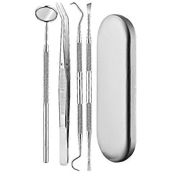 Zahnsteinentfernungswerkzeug - 4-teilig silber