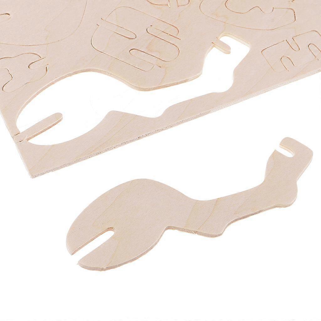 1 Set 3D Pen Holder Wooden Puzzle Toys Building Block Set For DIY Children