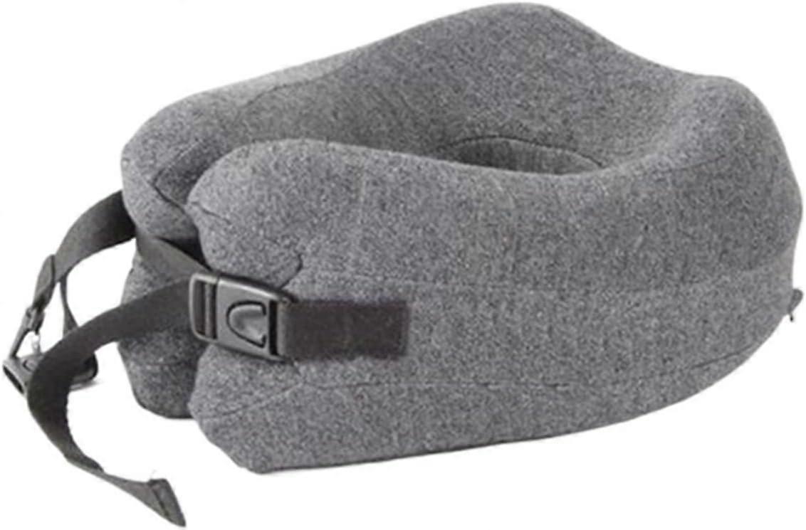 comfortable Memory Foam Travel Neck Pillow Head Chin Support Cushion for Sleeping on Airplane