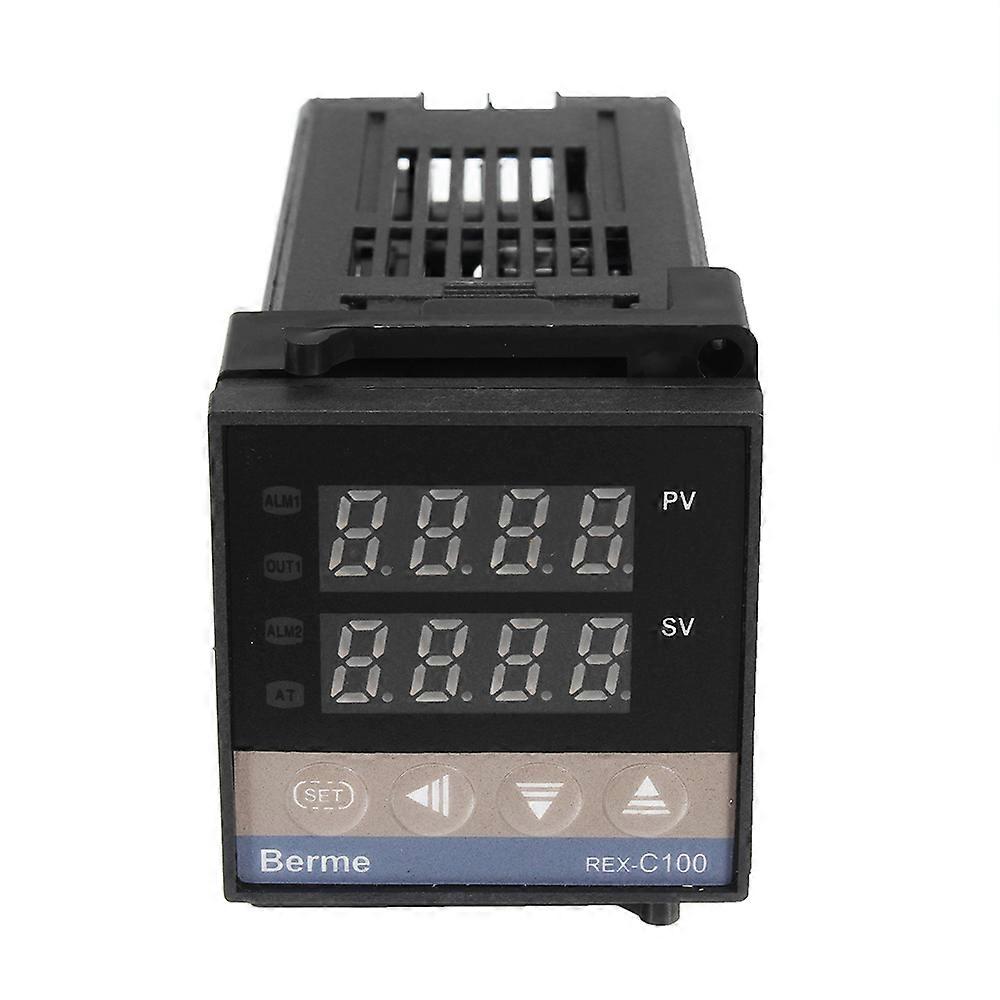 Digital LCD PID REX-C100 Temperature Controller Set + K Thermocouple + Max.40A SSR