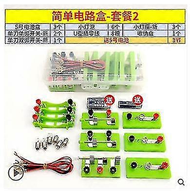 Electric Circuit Kit Educational Toys Science Experiment Kit With Motor And Bulb For Kids Diy Electrical Engineering Project