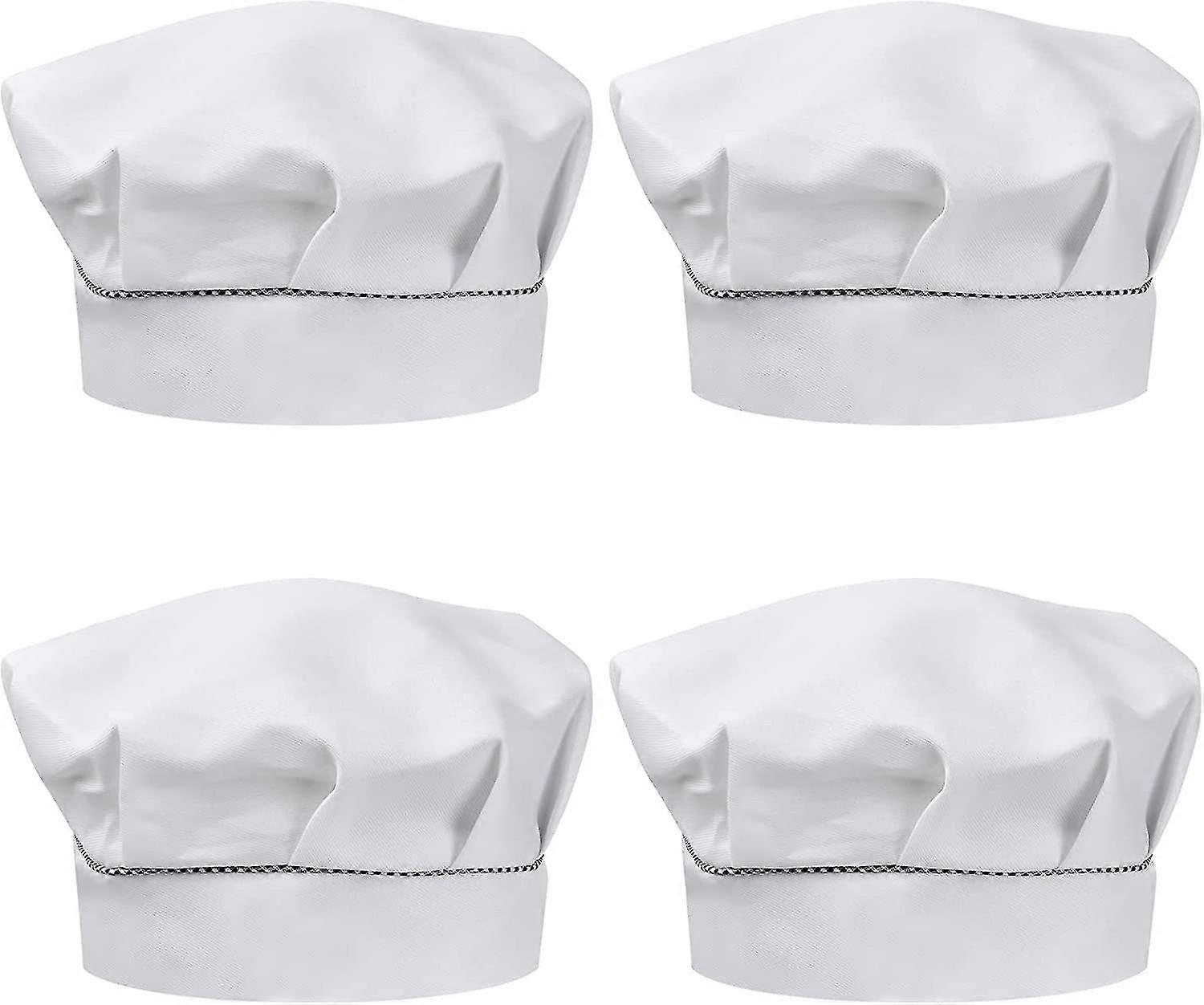 4 pezzi Child Chef Hats 3-13 anni, cappello da cucina regolabile ragazza, traspirante Polycotton Chef Toque, Toddler Kitchen Chef Cap per cucinare ...