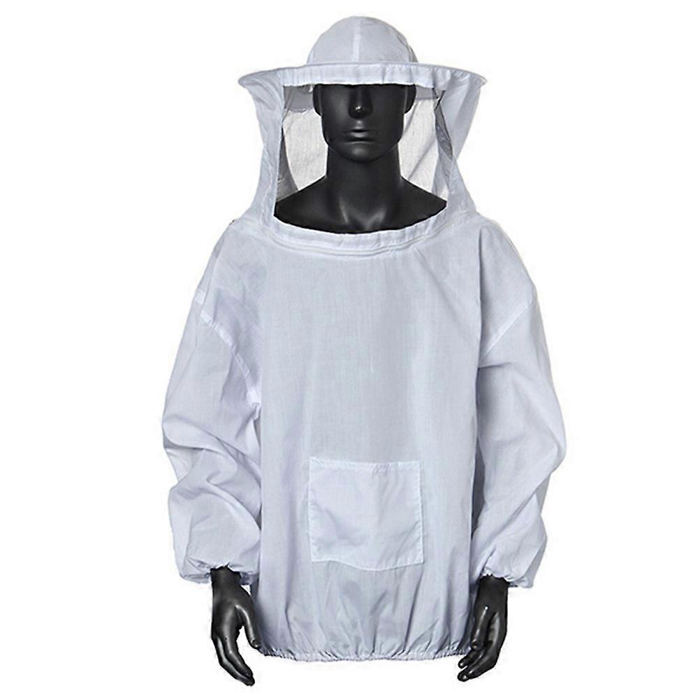Beekeeping Equipment Tool, Beekeeping Suit .Anti Bee for Beekeeping Beekeeper - White