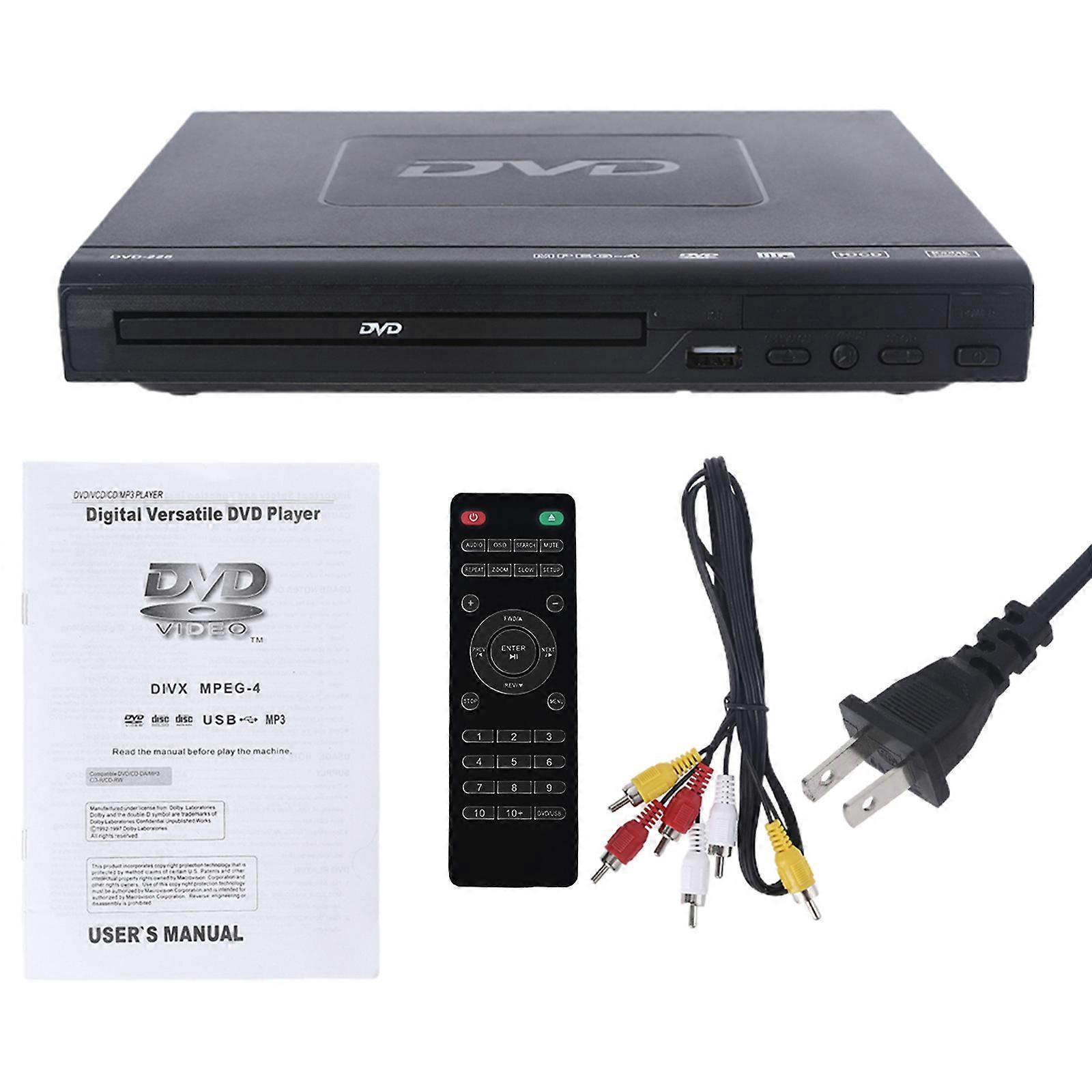 DVD Player Upscaling 1080p USB Direct Recording and Playback