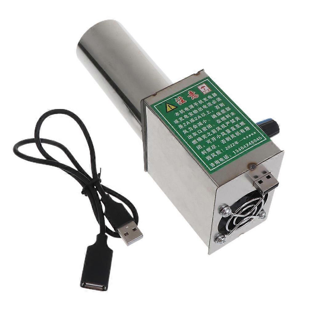 Adjustable Speed Controllers Blower Outdoor BBQ Wood Stove Tools 5V USB
