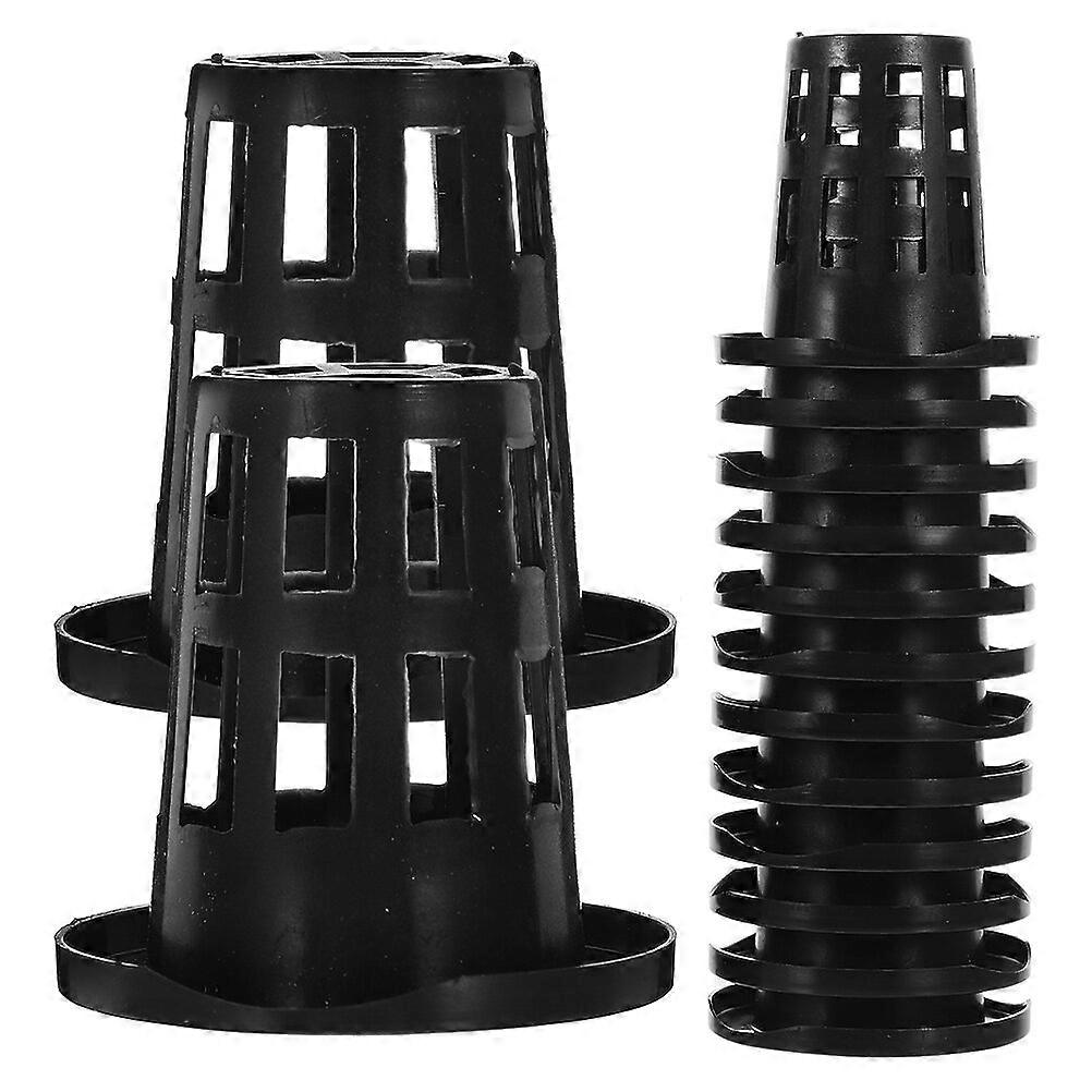 50Pcs Hydroponic Net Pots Baskets for Hydroponics Slotted Mesh Net Cups Reusable Plastic Net Pots