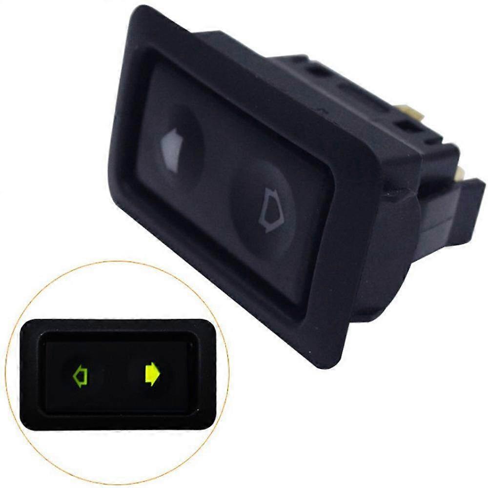 DC 6 pinner 12V 24V Universal Automobile Car Power Window Switch svart plast for biler