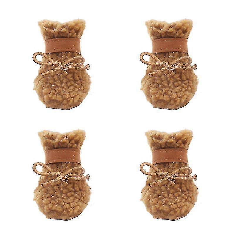 4pcs Dog Snow Boots
