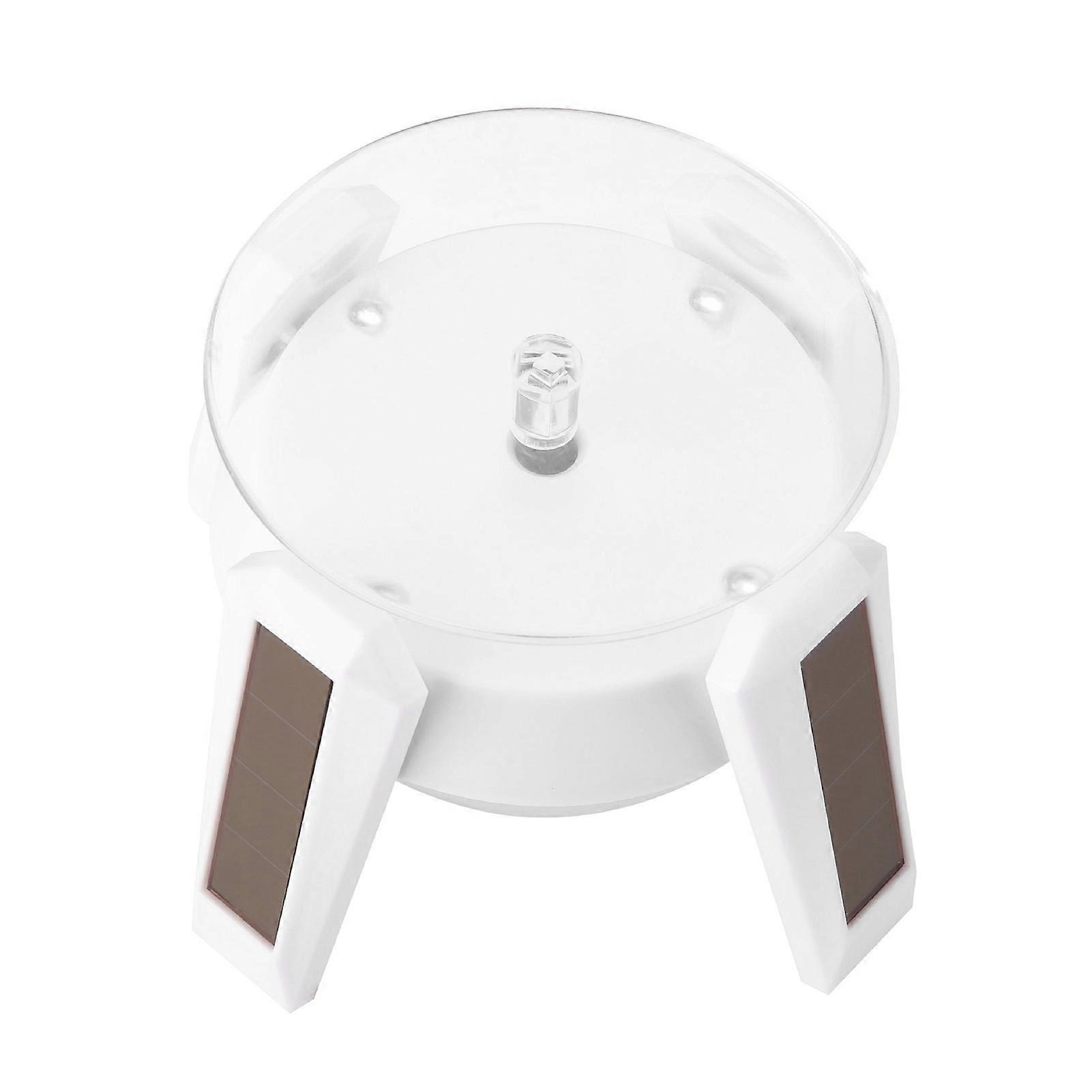 Luftskepp UFO Roterande Display Stand 360 Grader Solar Dual Use Automatisk Skivspelare för Showcase