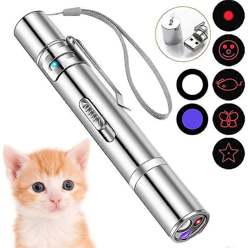 Red Laser Pointer For Cats To Play, Usb Rechargeable Laser Pointer Cat Toy