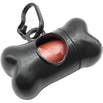 Bone Shaped Pet Dog Waste Bag Holder - Plastic Garbage Bag Dispenser Carrier Case