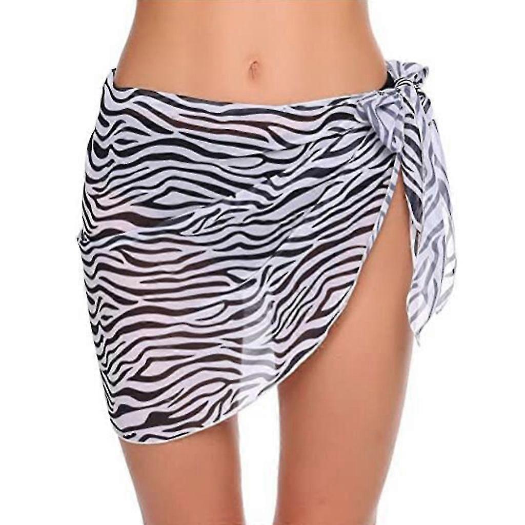 Femmes Beach-sarong Maillot de bain Couvertures Côté Cravate Taille Split Wrap Jupe courte