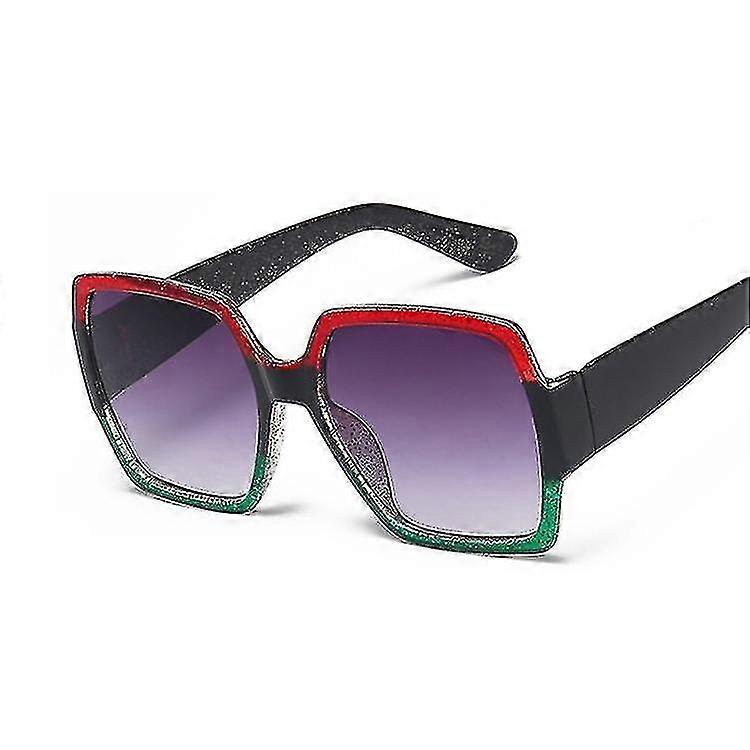 Ne Oversized Square Solbriller Kvinder Røde Solbriller