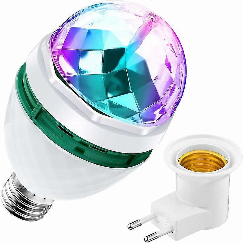 Winter promotion,Rotating Stage Light Bulb 7 Color Multicolor LED Strobe Light Bulb