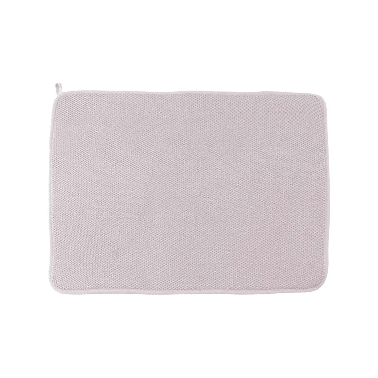 Foldable Microfiber Drying Mat for Kitchen, 38x50cm, Absorbent, Multipurpose, Easy Care, Red
