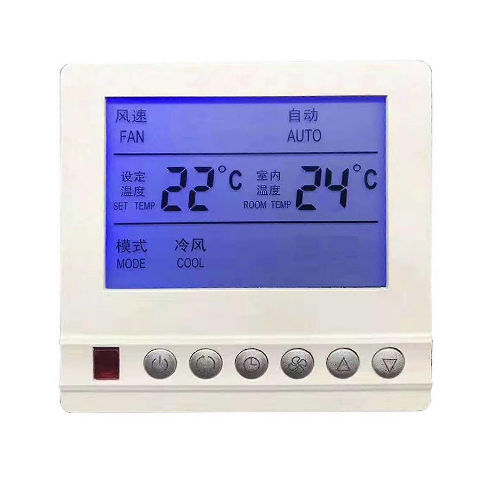 Floor Heating Thermostat Temperature Control Panel With Lcd Screen Display