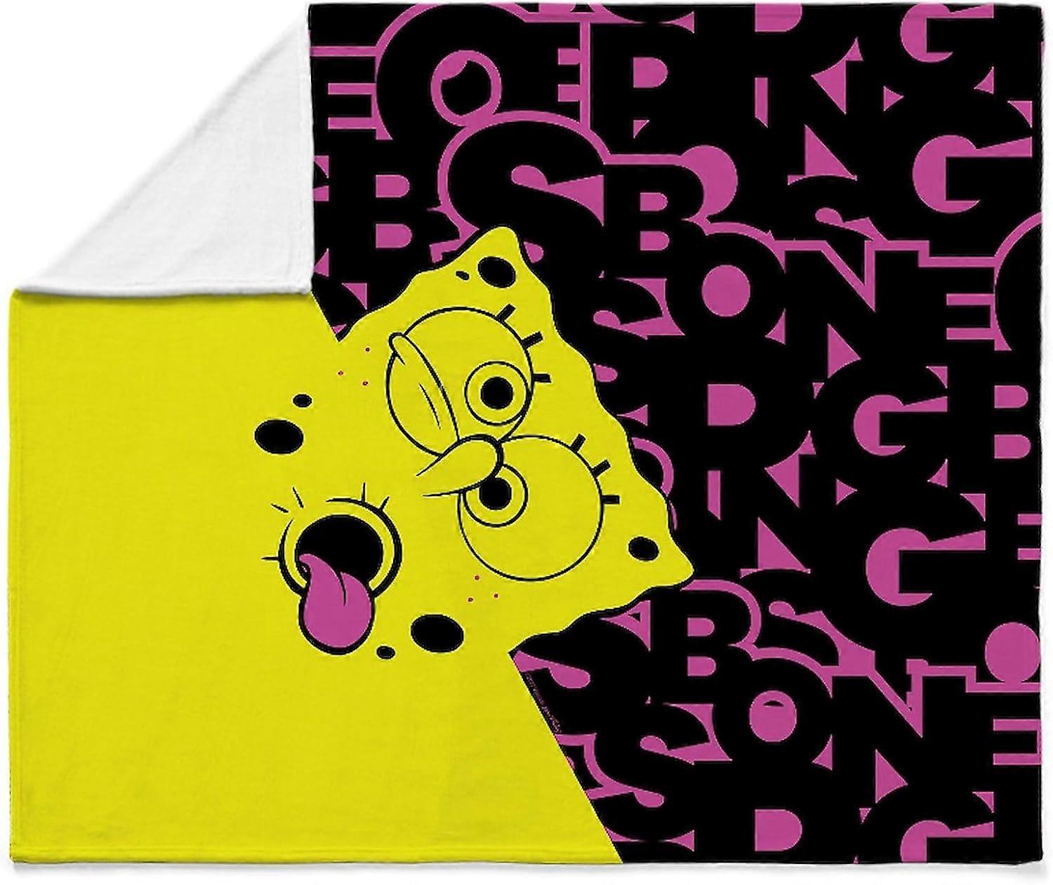Cobertor de Pelúcia Super Macio Spongebob Squarepants T