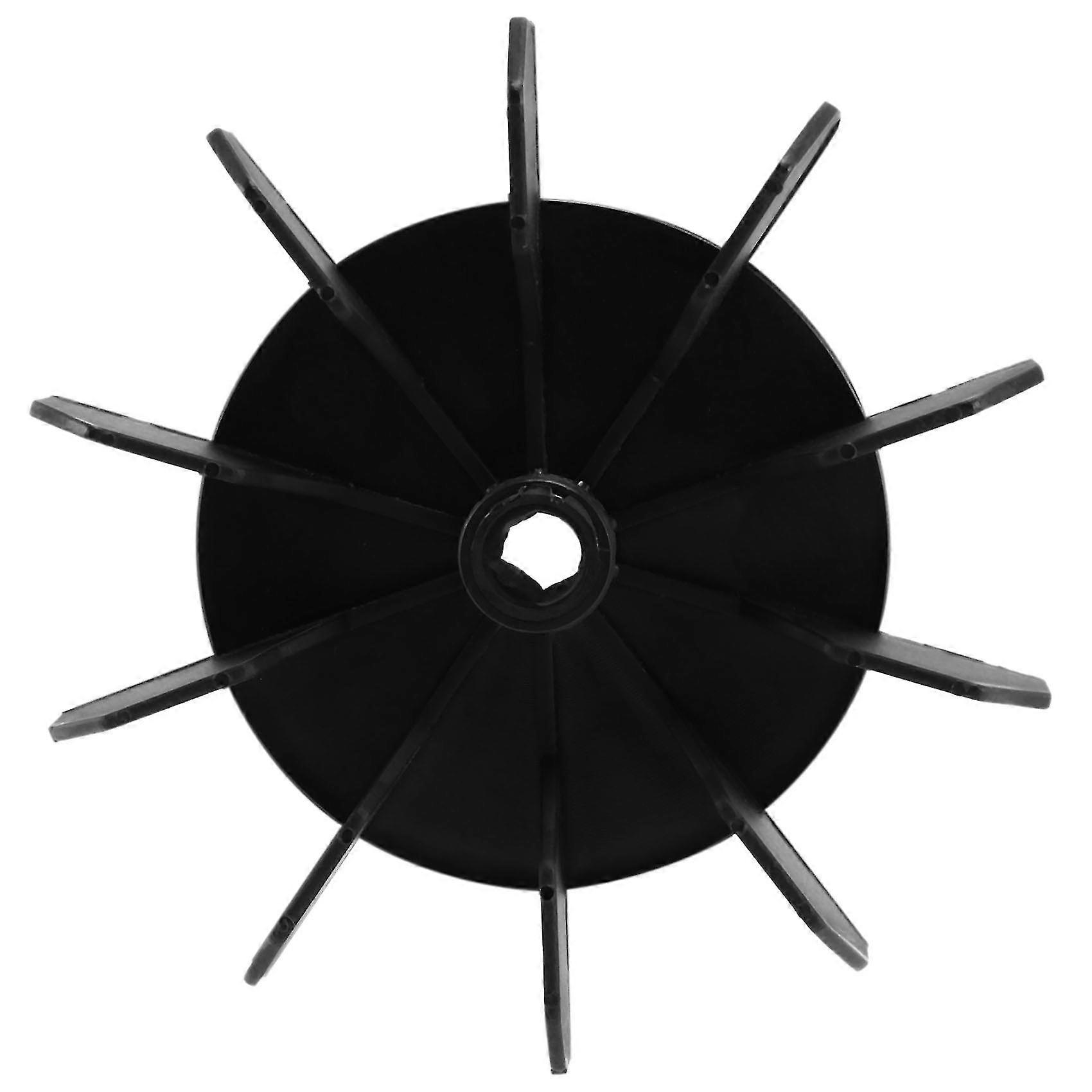 Replacement 0.5" Inner Bore 10 Impeller Air Compressor Motor Fan Blade Black
