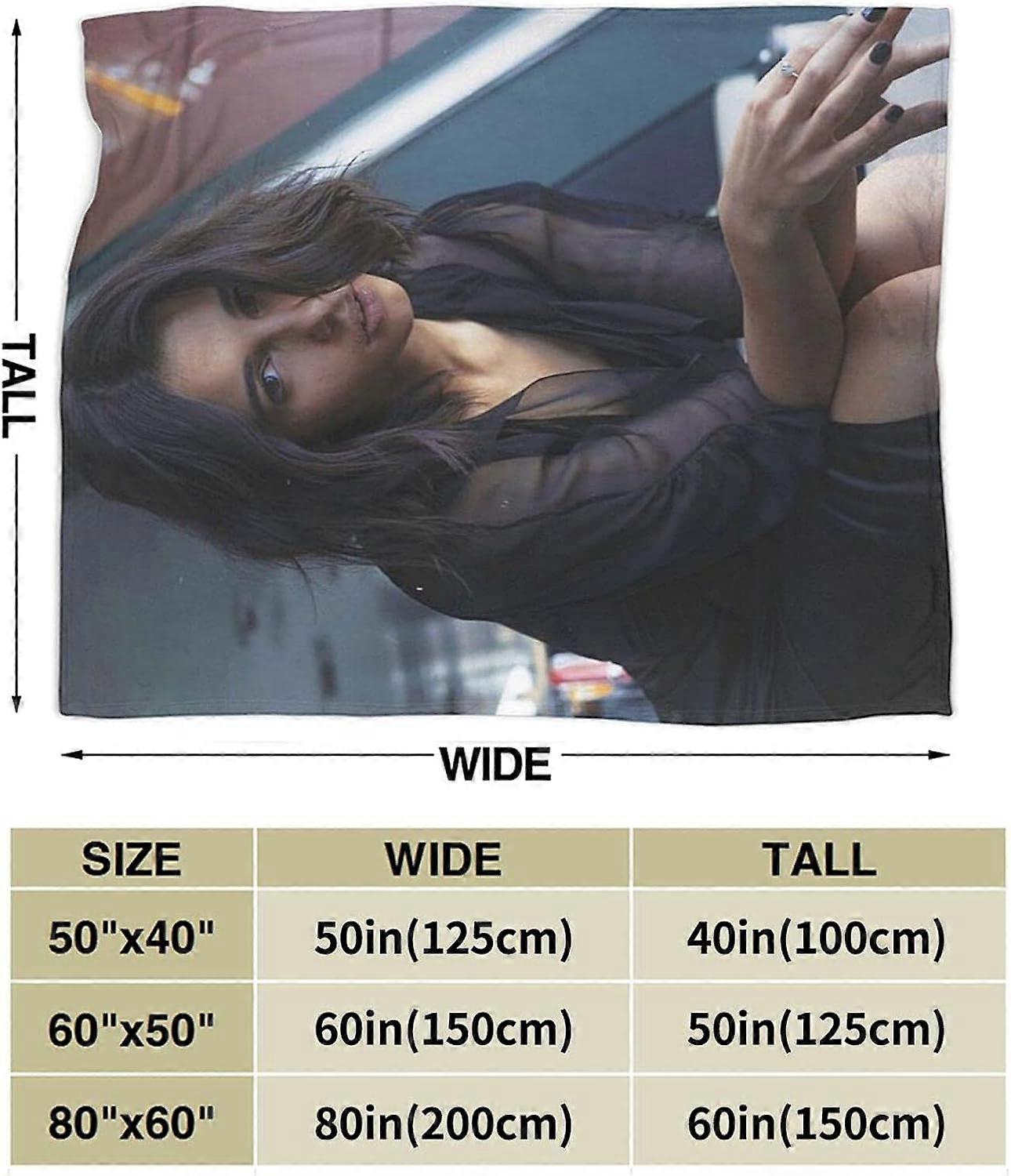 Naomi Scott Deka 3D tisk Jehněčí Deka Plyšová deka Ložní prádlo Dekor Deka pro obývací pokoj Ložnice Kolej Dekor-R787