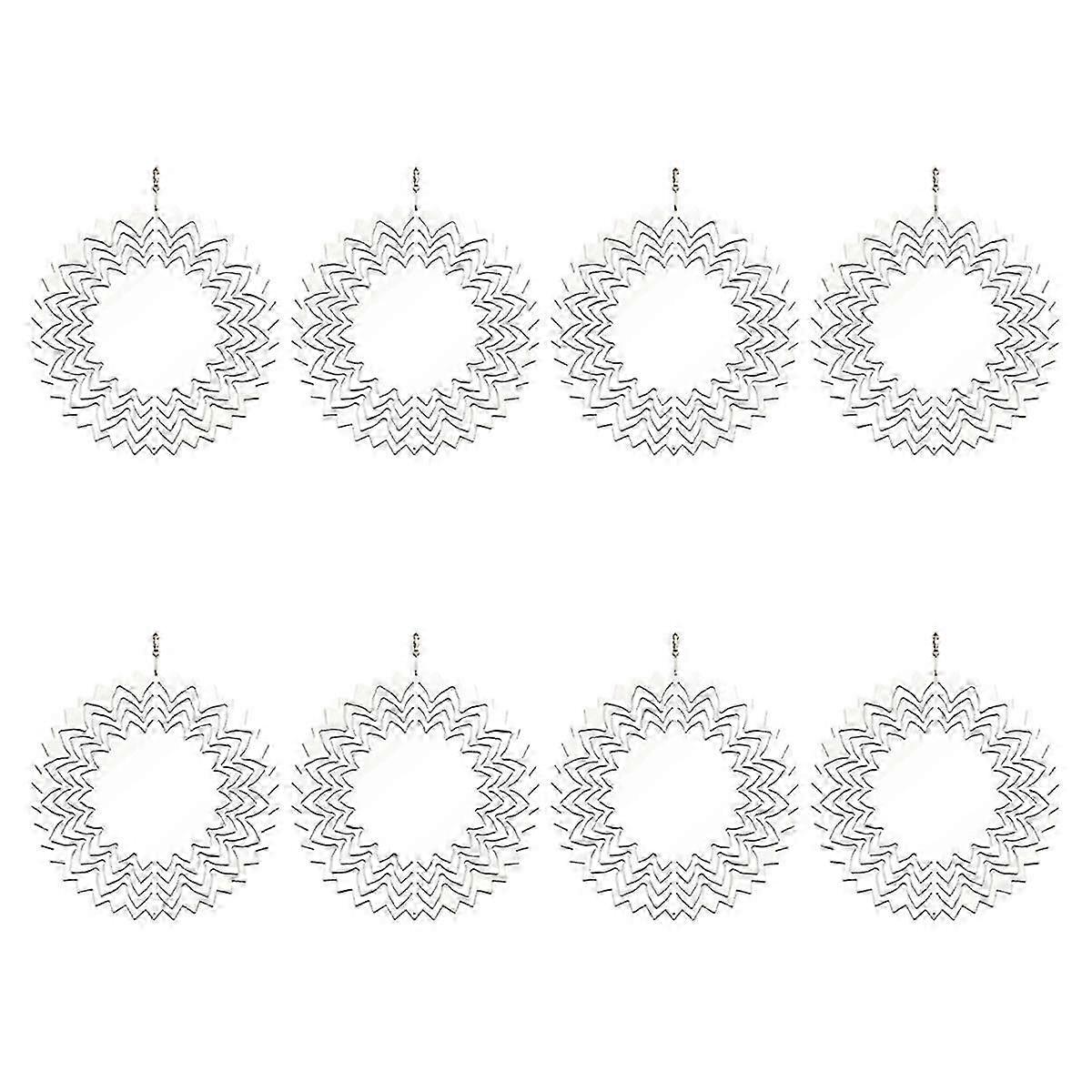 8pcs 10 Polegadas Sublimação Wind Spinner Blanks 3d Wind Spinners Pendurado Wind Spinner Para Interior Outdo