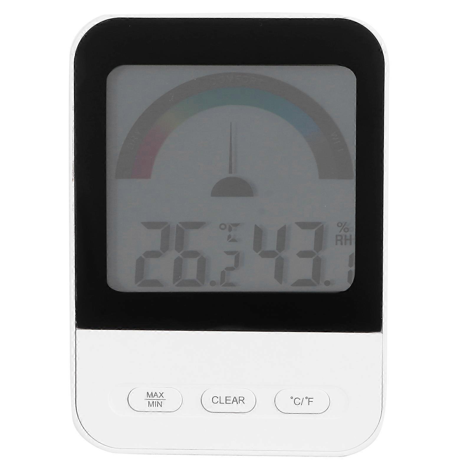 Digital Electronic Thermometer Hygrometer with LCD Backlight Display for Indoor Greenhouse