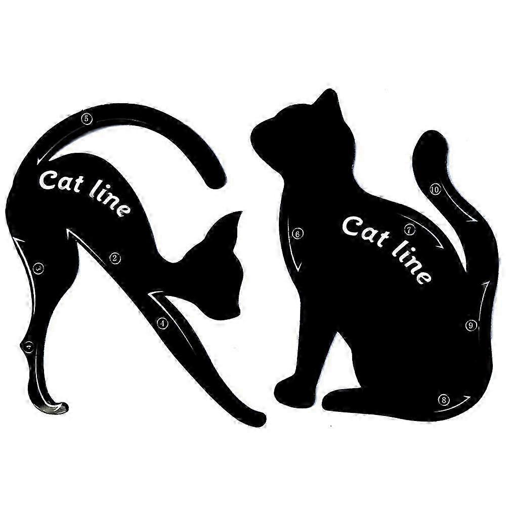 Smokey Eyeshadow Stencil Tool - Matte PVC Reusable Guide for Precise Eyeliner Application