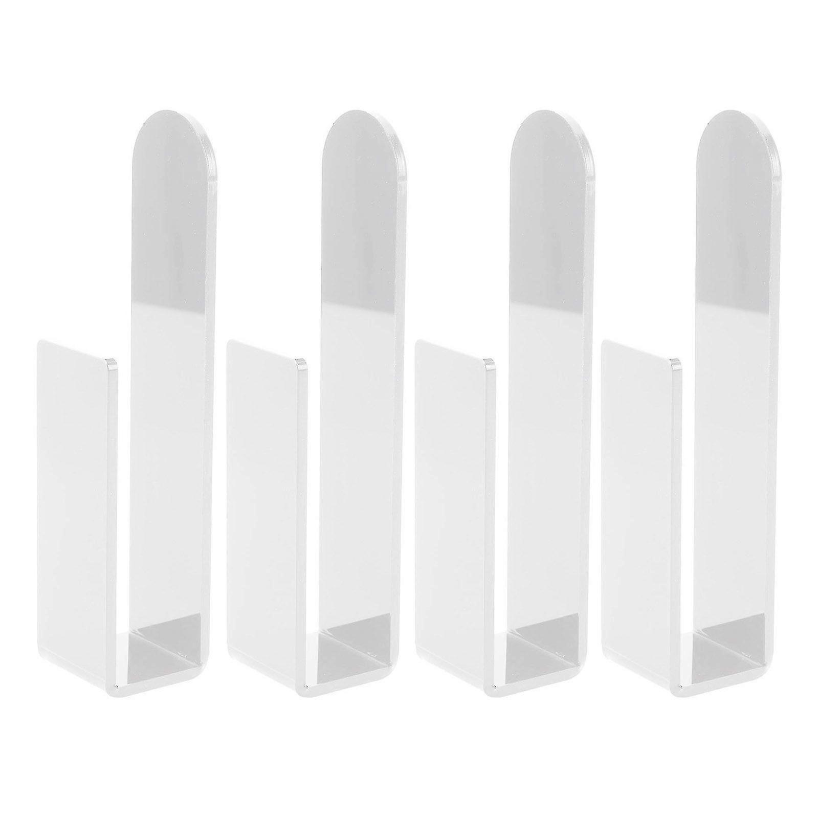 4Pcs Wall-Mounted Adhesive Hat Hooks Cap Storage Organizers Easy Installation Multi-Purpose Baseball Caps Display Racks