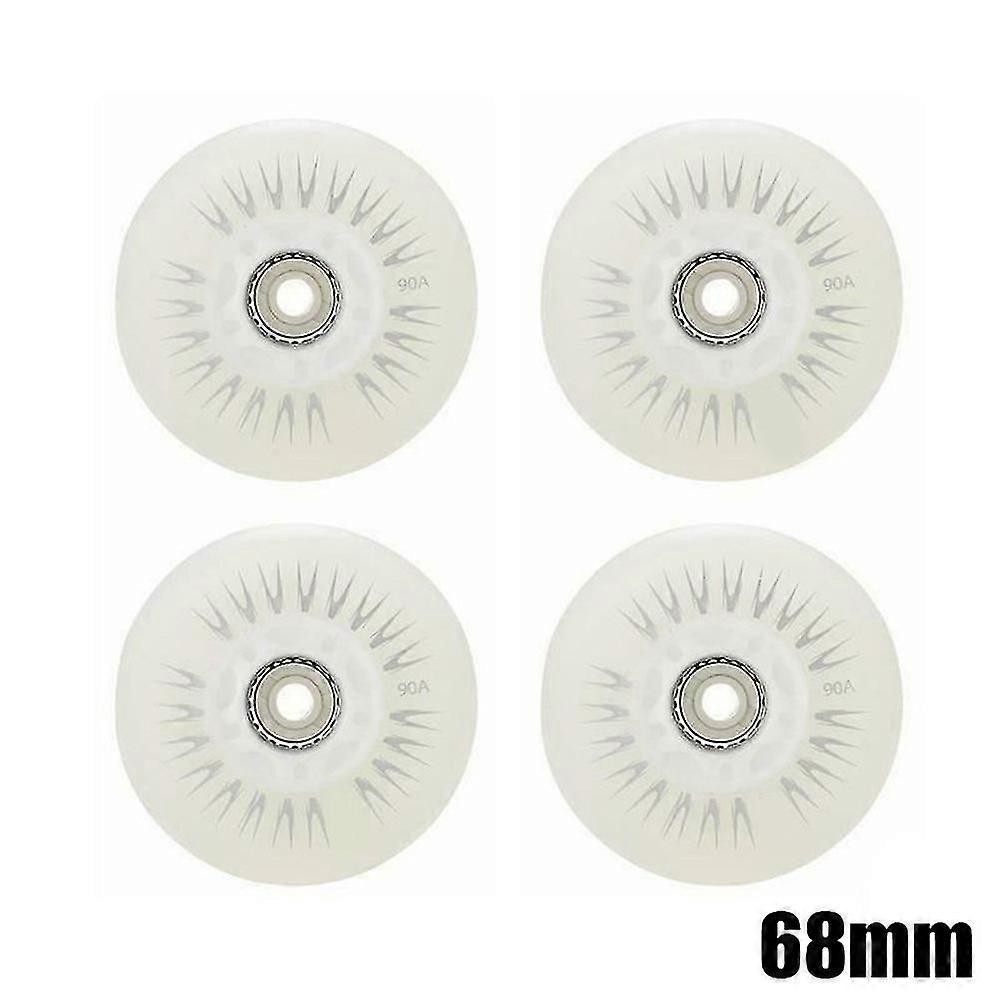 4pcs Flash Inline Skate Rollen 90a LED Beleuchtung Skating Rollen 80 76 72 68