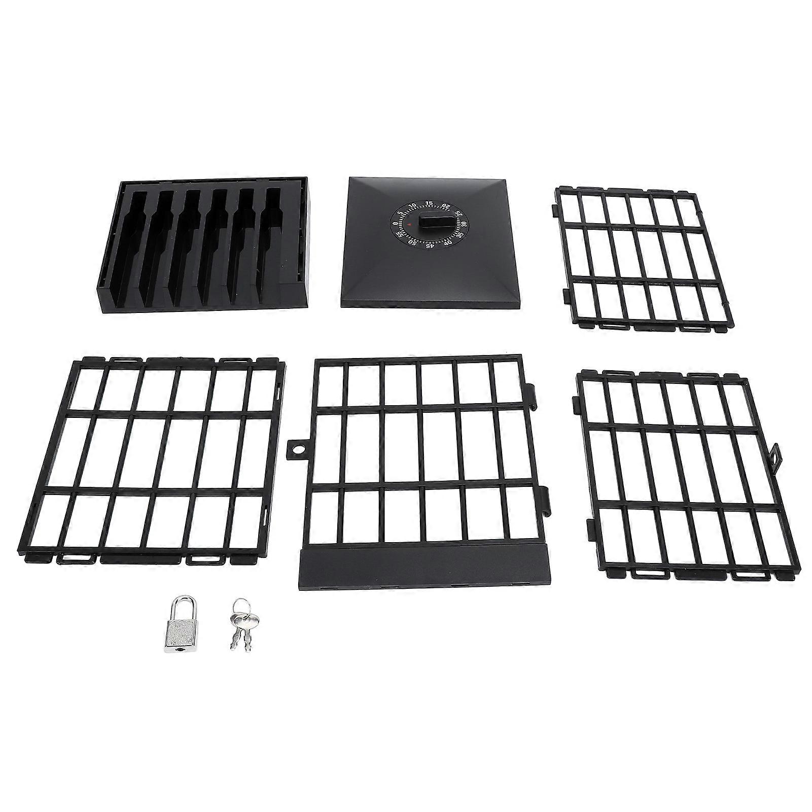 Mobile Phone Jail with Timer Lock Up Safe Smartphone Holder All Black