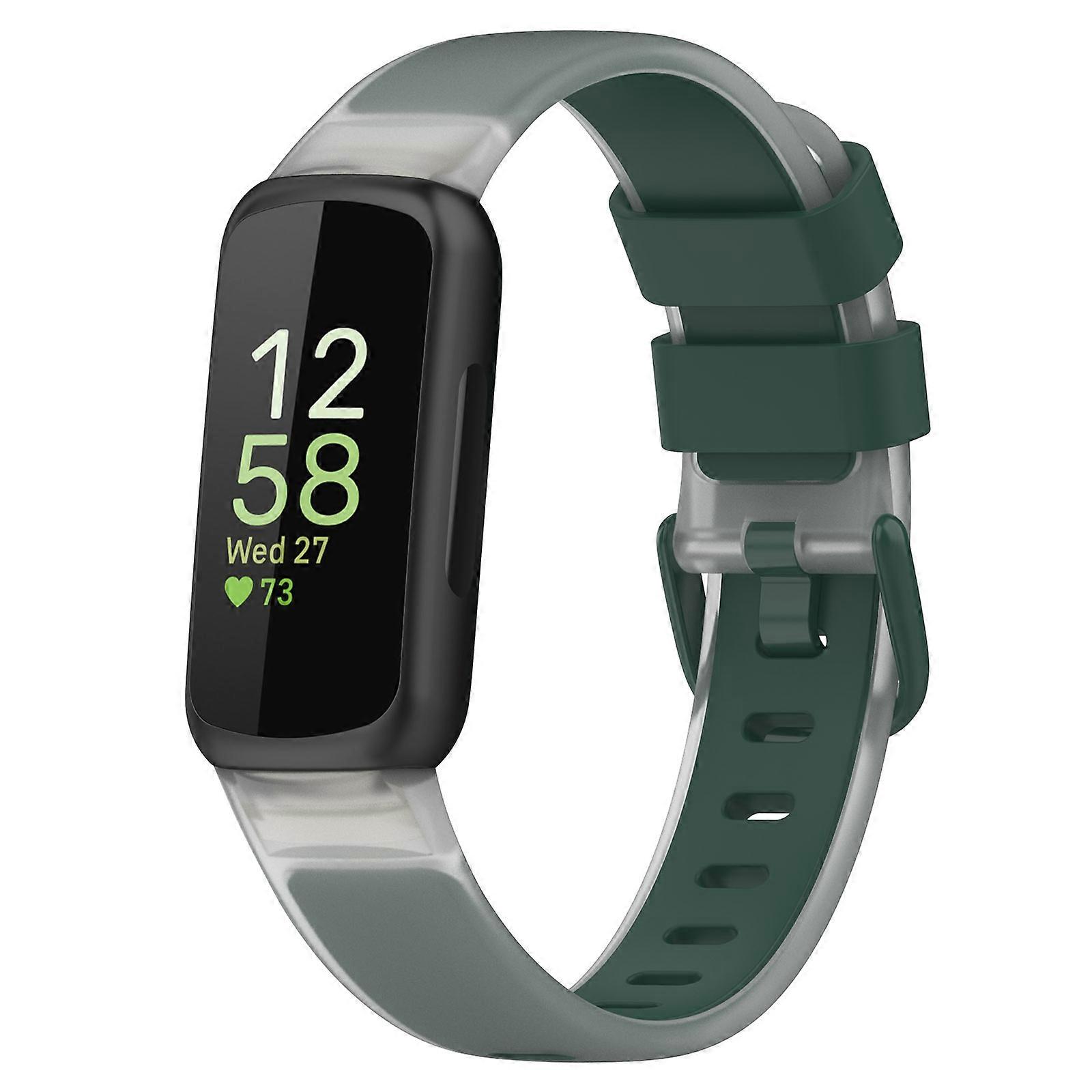 Two Color Transparent Silicone Watch Band For Fitbit Inspire 3