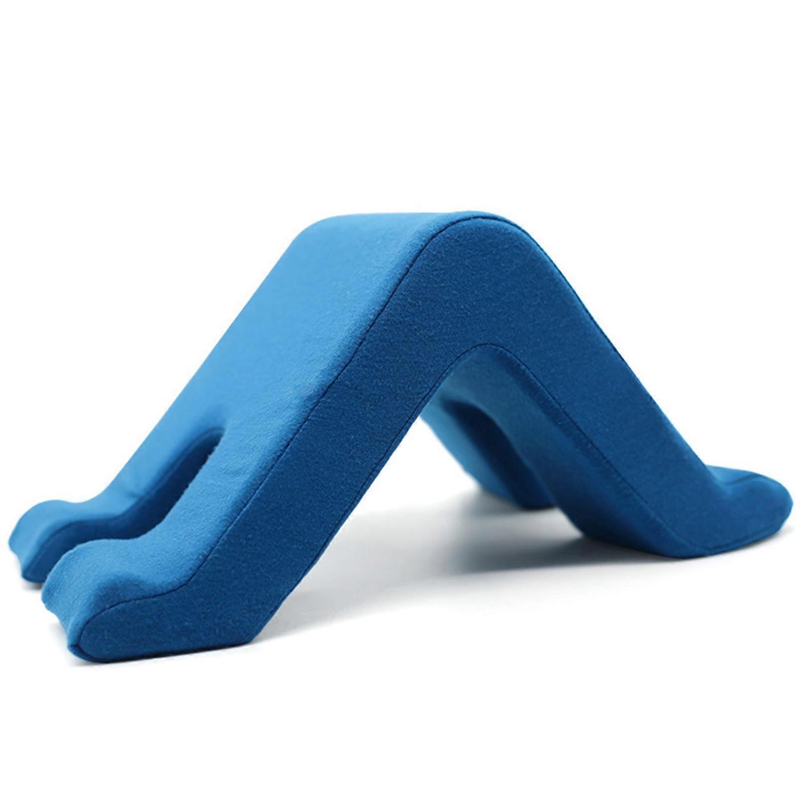 Tablet Pillow Slowing Bounce for Triangle Reading Pad Household Support Holder for Home Rest Support Pad Sofa Read Artif Blue