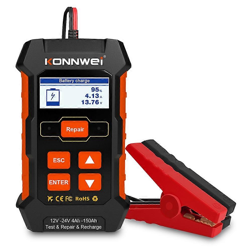 (New) KONNWEI KW520 12V / 24V 3 in 1 Car Battery Tester with Detection & Repair & Charging Function