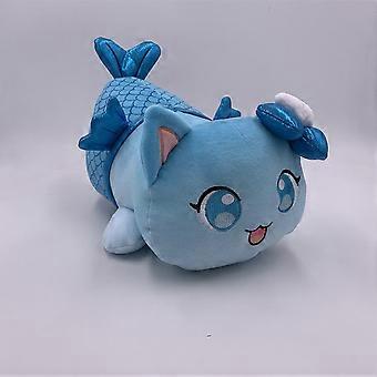 (1 set) 25cm new plush animal toy Christmas plush doll (mermaid cat)
