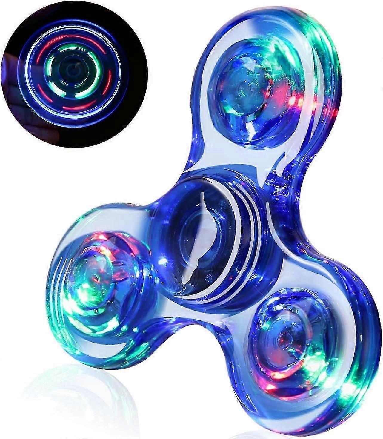 Sbsg Scione οδήγησε Fidget κλώστες, ανάψτε αισθητηριακά παιχνίδια Fidget για παιδιά, λάμψη στα σκοτεινά παιχνίδια για παιδιά 4-8-12, παιχνίδια ανακούφισης στρες άγχους ADHD για Adu