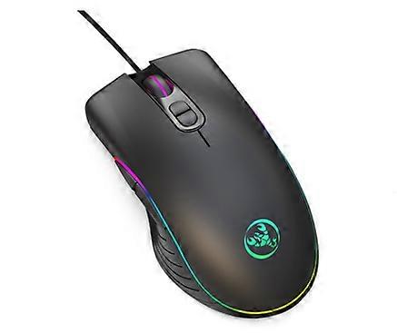 RGB Illuminated Gaming Mouse, Wide Compatibility with Type C Devices, 7 Programmable Buttons for Enhanced Gaming, Adjustable DPI Up To 7200, for