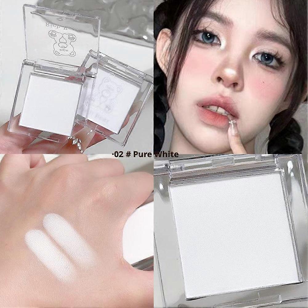 4g Highlighting Powder for Face Brightening & Contouring Lightweight Formula All Skin Types 01 White Jade 02 Pure White