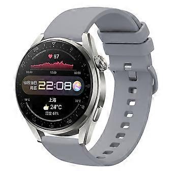 For Huawei Watch 3 Pro 22mm Solid Color Soft Silicone Watch Band