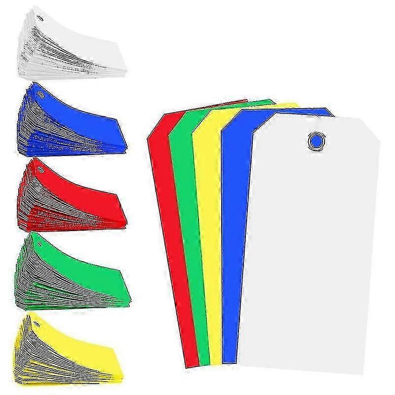 100pcs 6x12cm Shipping Tags Blank Labeling Tags Waterproof 100 PCS-BLUE