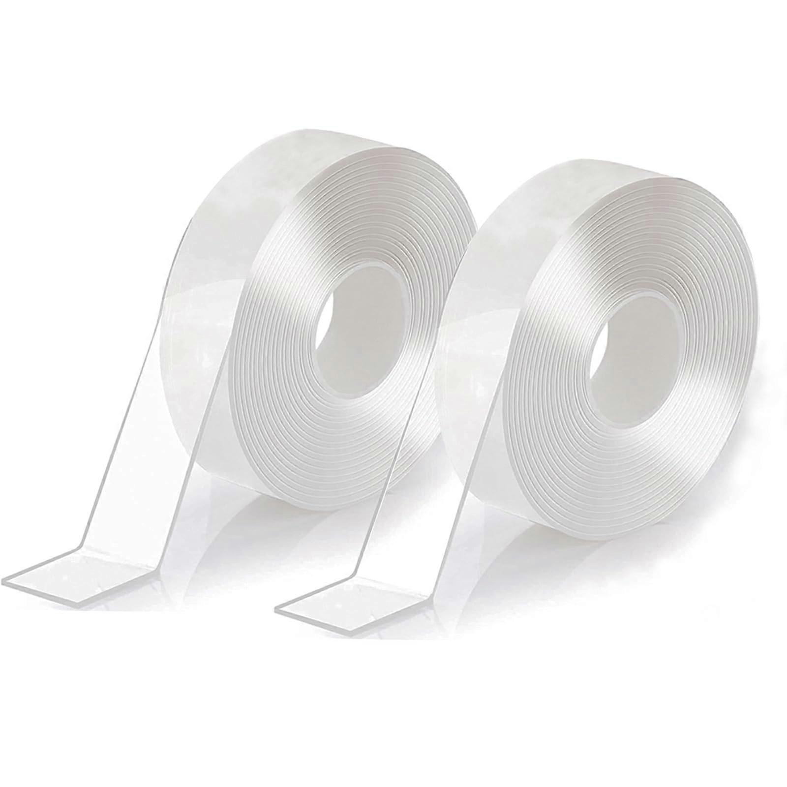 Curtain Slide Transition Tape Clear 2 Rolls For Curtain Rod Connection Ramp And Transition Cover