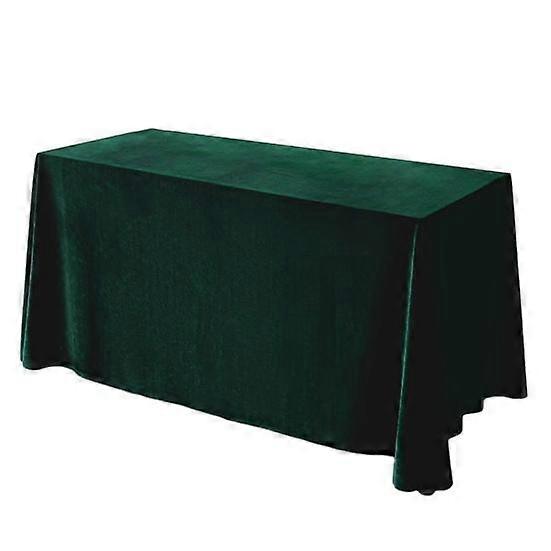 Tablecloth Oblong Shape Pure Color Easy Care Velvet Table Protection Banquets Party