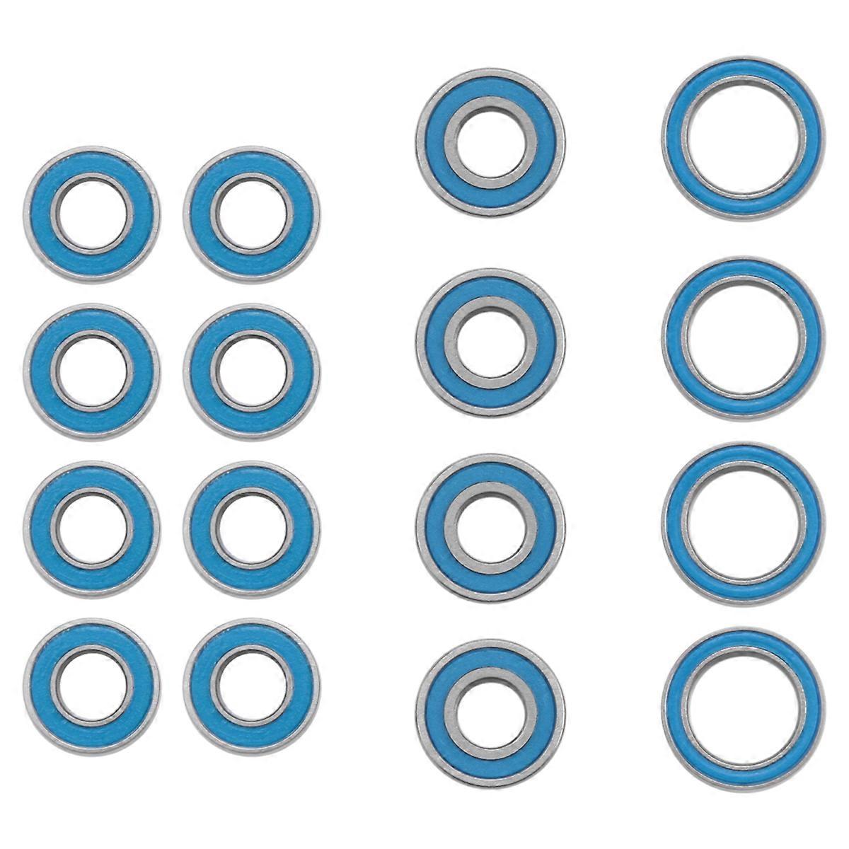 16PCS Rubber Sealed Ball Bearing Kit for TT02 TT-02 TT02D TT-02D 1/10 RC Car Upgrade Parts Accessori
