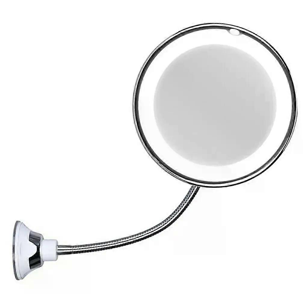 10x Magnifying Makeup Mirror 14 Led Lighted Flexible Mirrors Touch Screen Vanity Mirror Portable Dressing Table Cosmetic Mirrors
