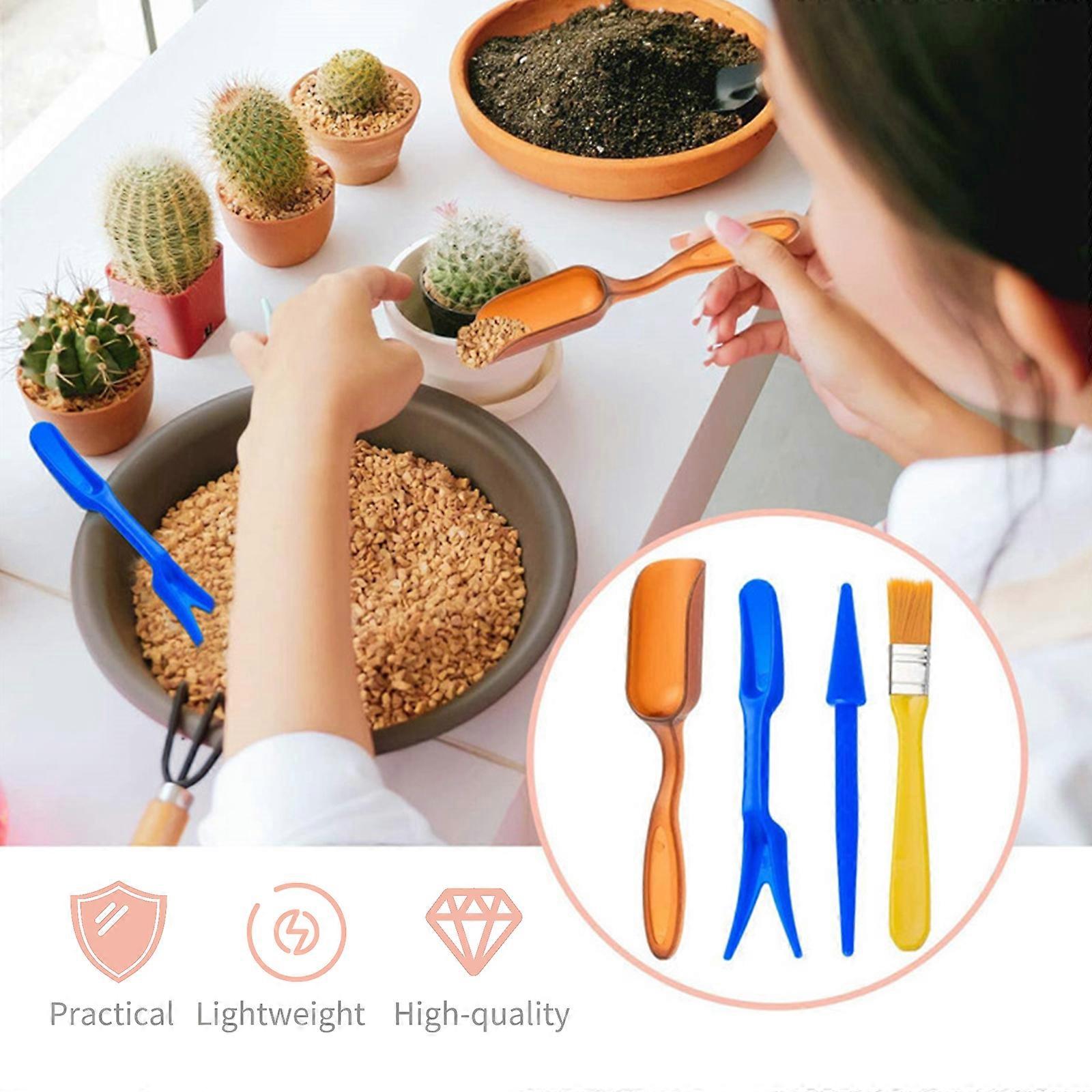 12PCS Garden Planting Tool Set Bonsai Succulent Transplanting Miniature Fairy Mini Garden Planting Gardening Hand Tools for Home Office Garden