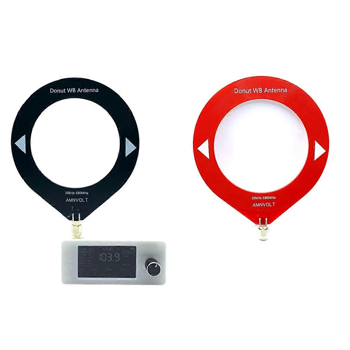 Radio de poche 10 kHz-180 MHz avec écran IPS de 1,9 pouce et antenne