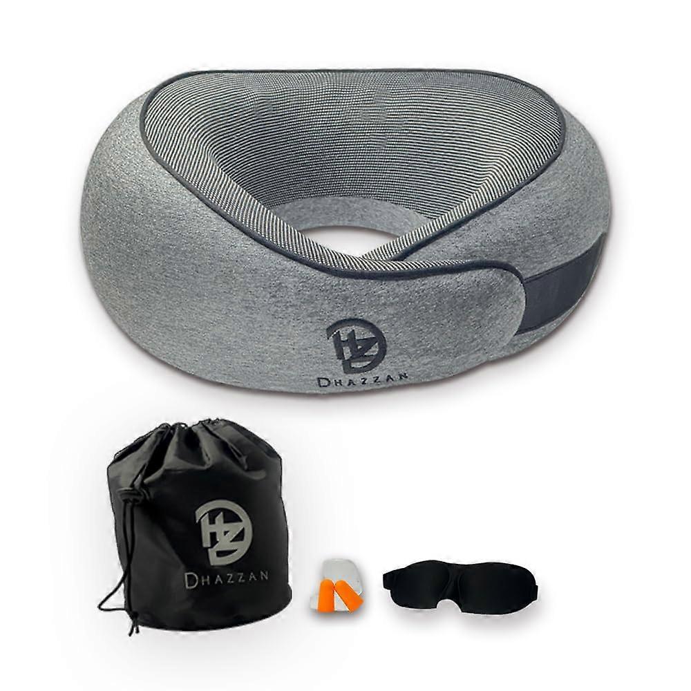 Memory Foam Neck Travel Pillow for Airplane Riding