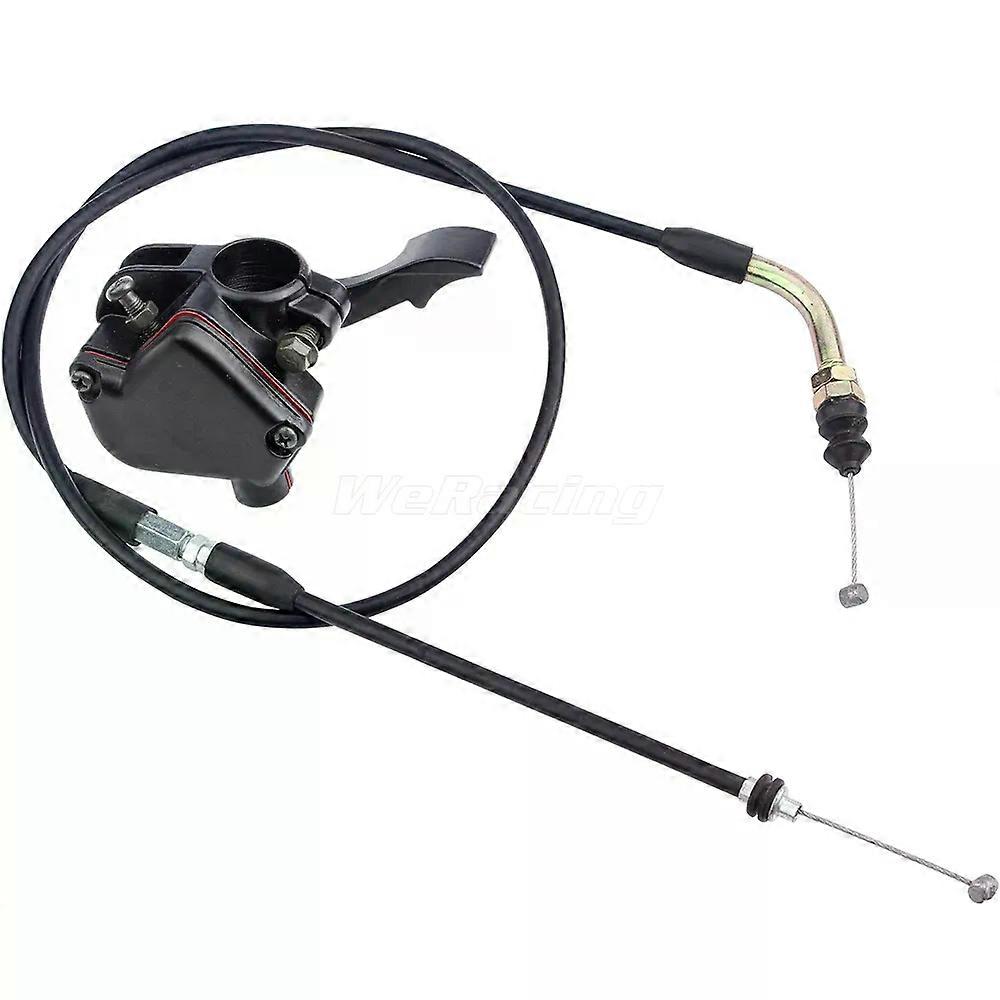 7/8in 22mm Metal Thumb Throttle Cable Accelerator Handle Assembly for GY6 50cc 125cc 150cc ATV Quad 4 Wheeler Mini Pit Dirt Bike